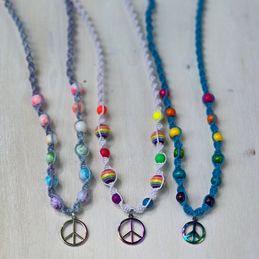 Peace Hemp Necklaces