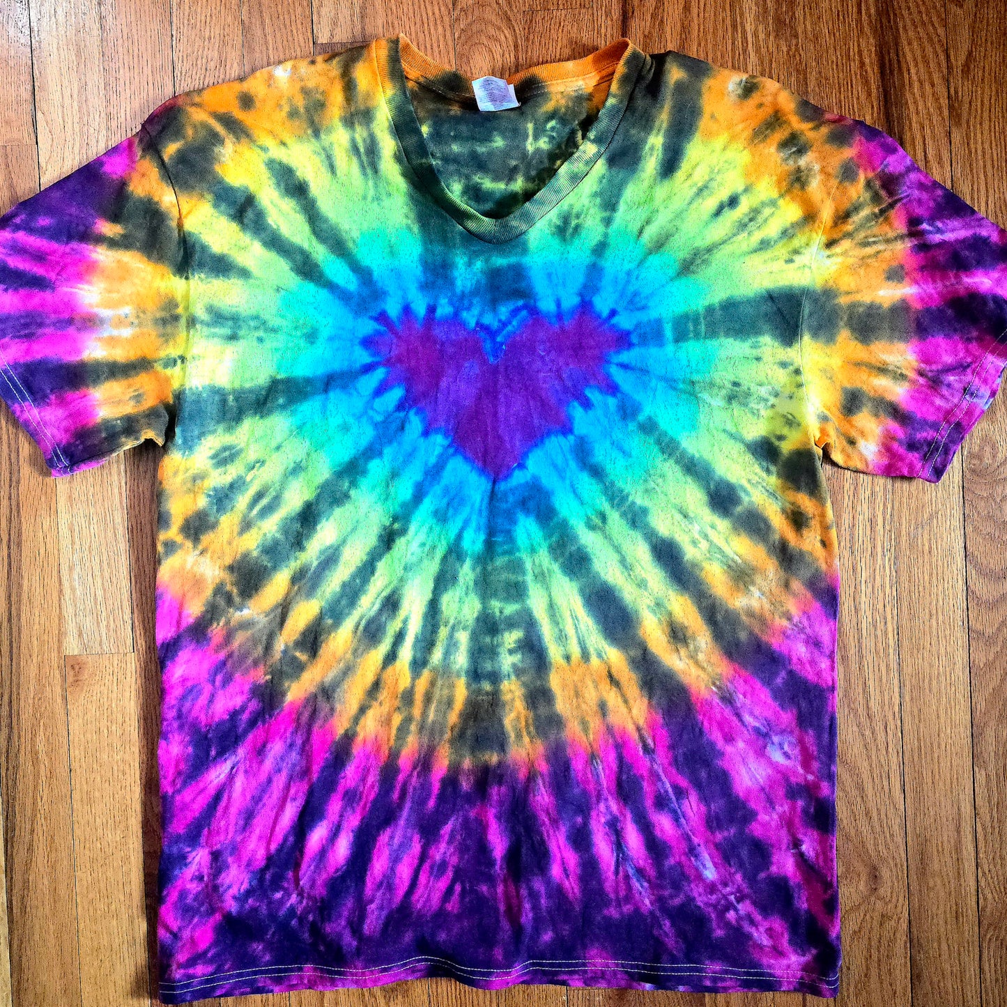 Black Rainbow Firework Heart