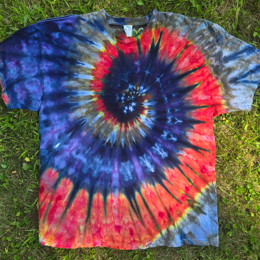Firestorm Spiral Ice Dye Adult (Multiple Shirt Style Options)