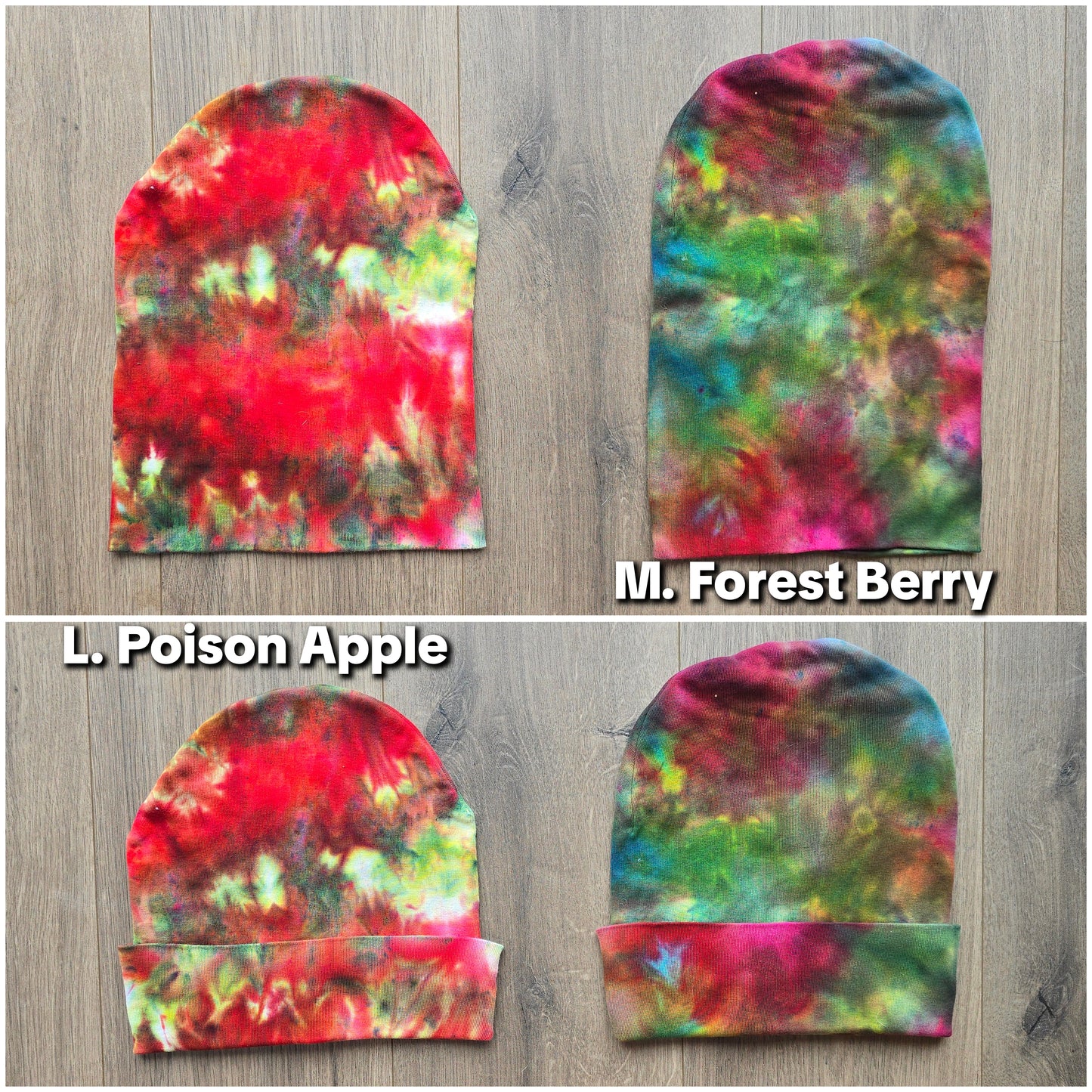 Tie Dye Ice Dyed Beanie Hats - Adult Unisex