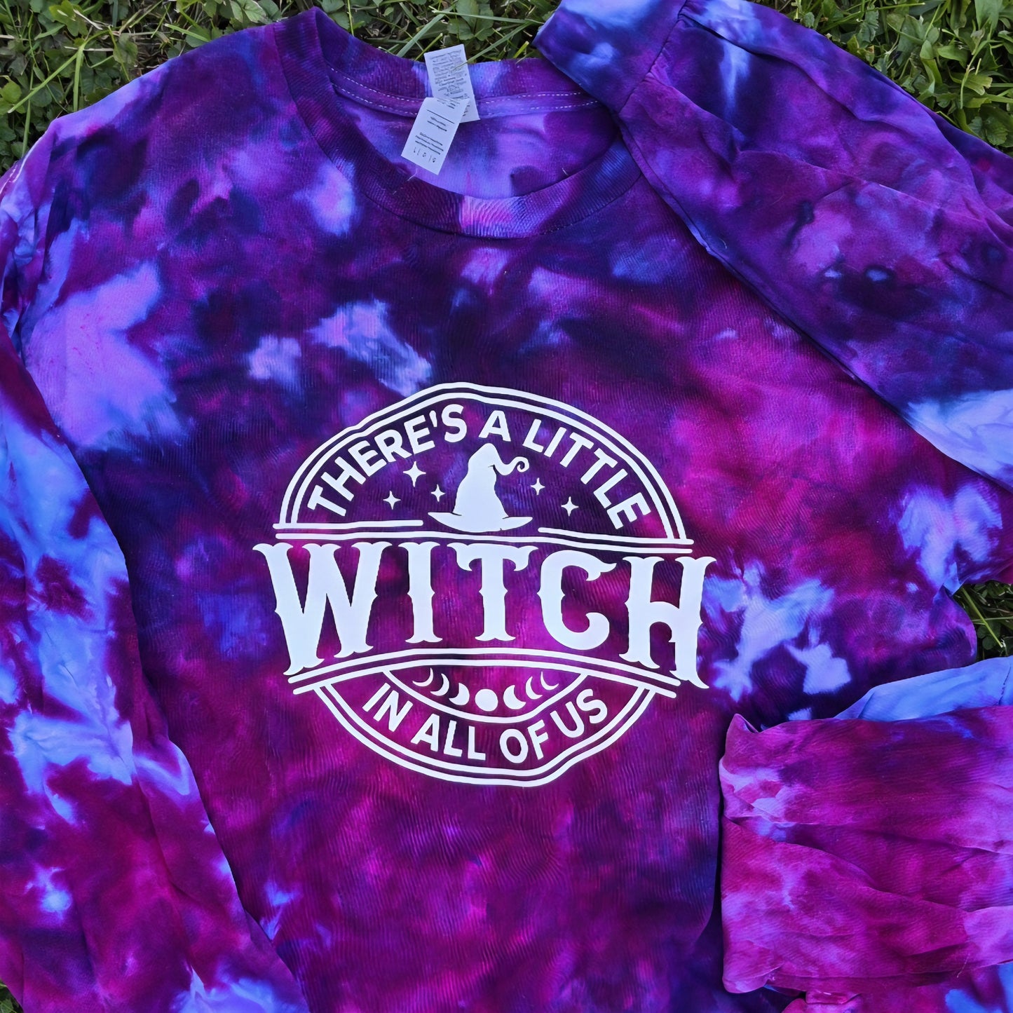 Witch in All of Us Ice Dye Long Sleeve Crewneck