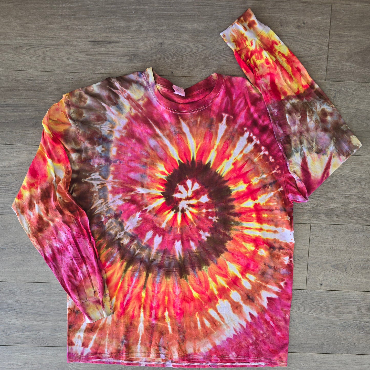 Autumn Spiral Ice Dye
