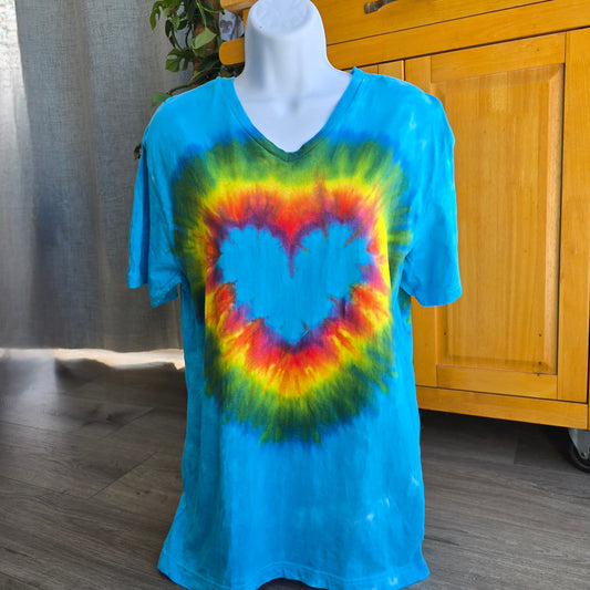 Rainbow Skies Heart Adult (Multiple Shirt Style Options)