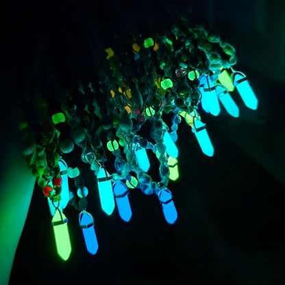 Glow in the Dark Hemp Necklaces