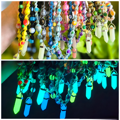 Glow in the Dark Hemp Necklaces