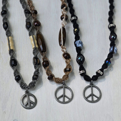 Peace Hemp Necklaces