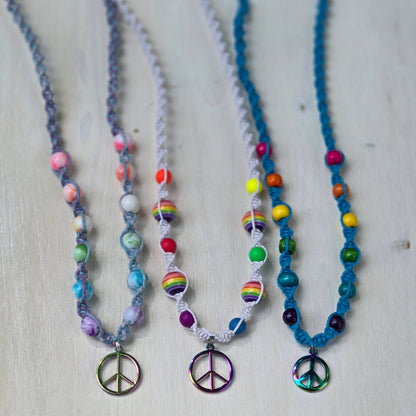 Peace Hemp Necklaces