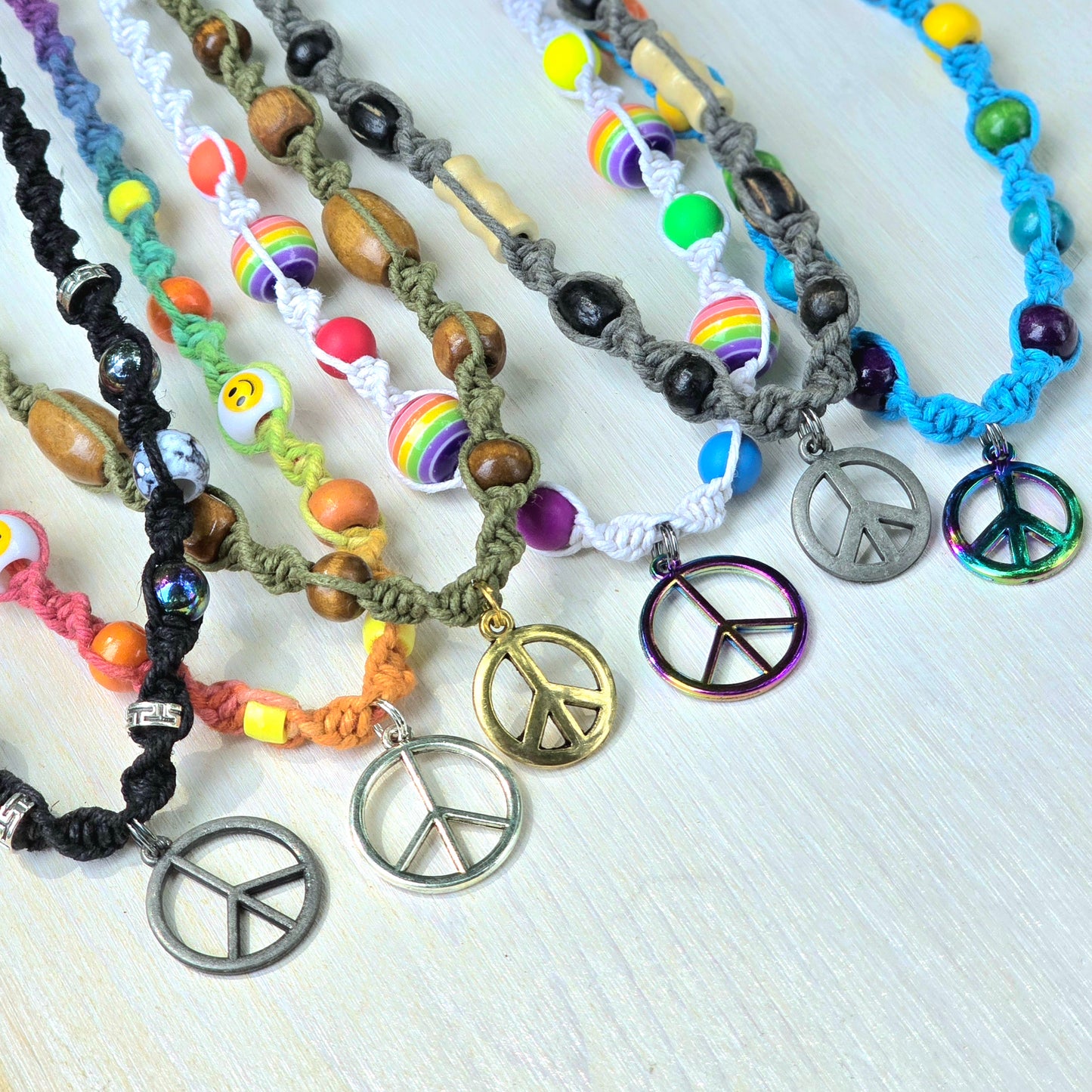 Peace Hemp Necklaces