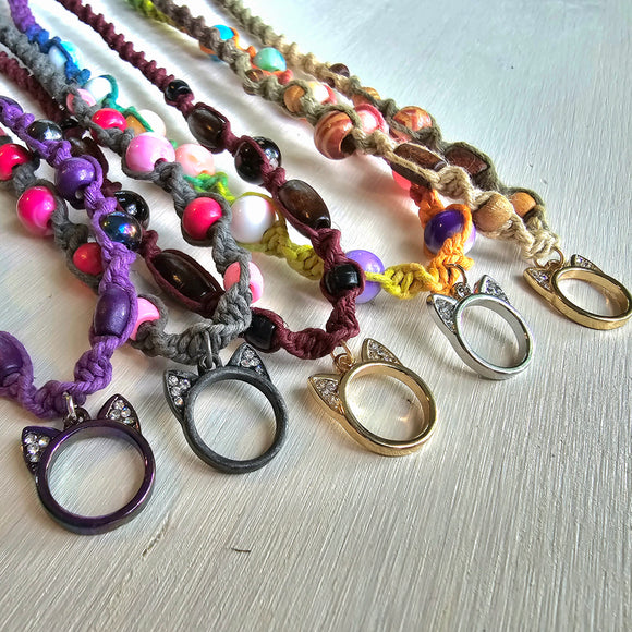 Cat Ear Hemp Necklaces