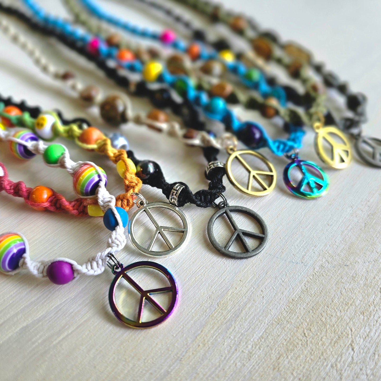 Peace Hemp Necklaces