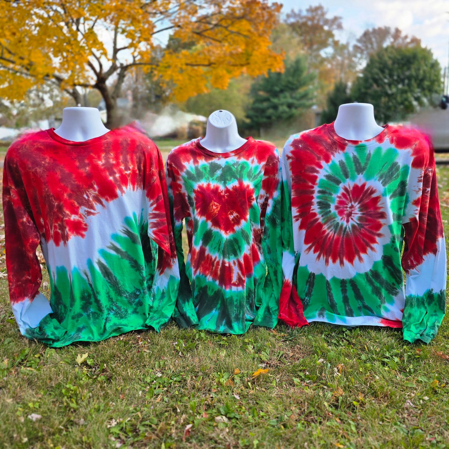 Holly Jolly Crinkle Wave Adult (Multiple Shirt Style Options)