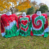Holly Jolly Spiral Adult (Multiple Shirt Style Options)