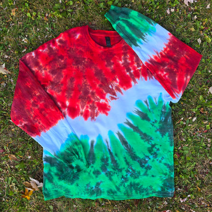 Holly Jolly Crinkle Wave Adult (Multiple Shirt Style Options)