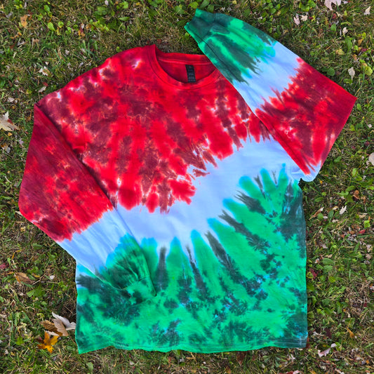 Holly Jolly Crinkle Wave Adult (Multiple Shirt Style Options)