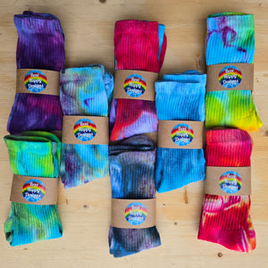Tie Dye Ice Dyed Socks - Adult Unisex