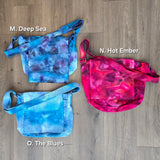 Messenger Bag Purses Ice Dyed - Multiple Color Choices