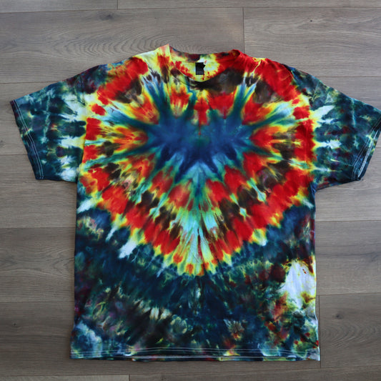Firestorm Heart Ice Dye Adult (Multiple Shirt Style Options)
