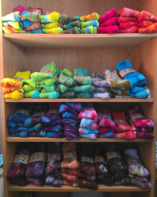 Tie Dye Ice Dyed Socks - Adult Unisex