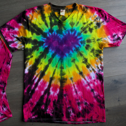 Black Rainbow Firework Heart