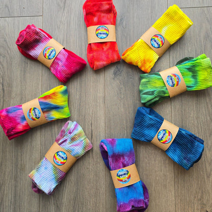 Tie Dye Ice Dyed Socks - Adult Unisex