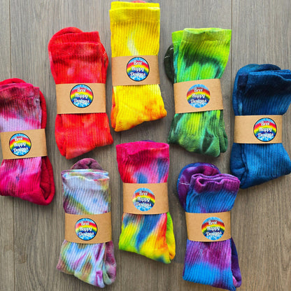 Tie Dye Ice Dyed Socks - Adult Unisex