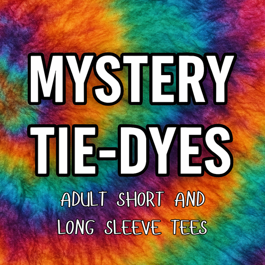 MYSTERY Tie Dye Adult Short and Long Sleeve Tees