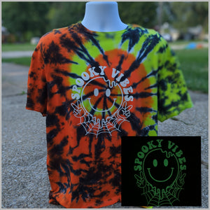 Spooky Vibes GLOW IN THE DARK Adult (Multiple Shirt Style Options)
