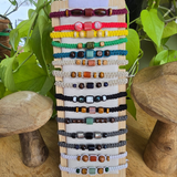 Hemp Gemstone Bracelets Adjustable
