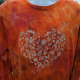 Fall Heart Adult Ice Dye (Multiple Shirt Style Options)