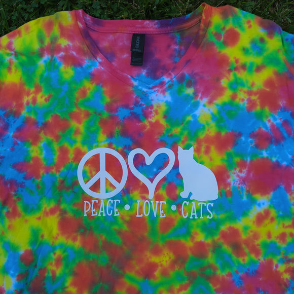 Peace Love Cats Adult (Helps Local Animal Shelters!)