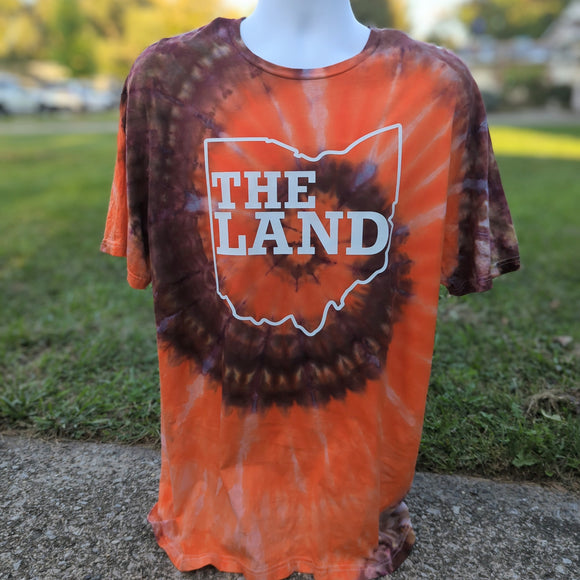 The Land Brown & Orange Ice Dye Adult (Multiple Shirt Style Options)
