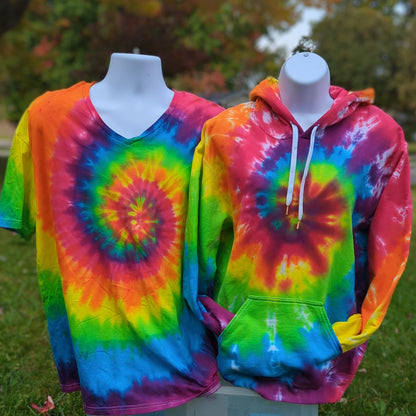 Pink Rainbow Spiral Adult