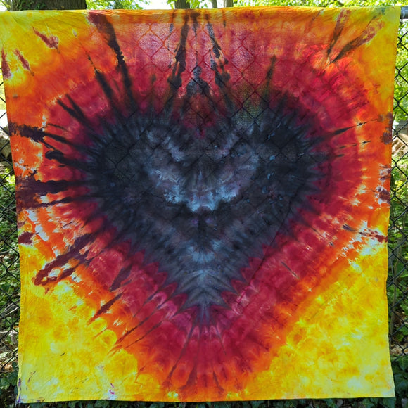 Black Heart on Fire Ice Dye 48