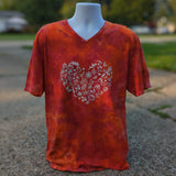 Fall Heart Adult Ice Dye (Multiple Shirt Style Options)