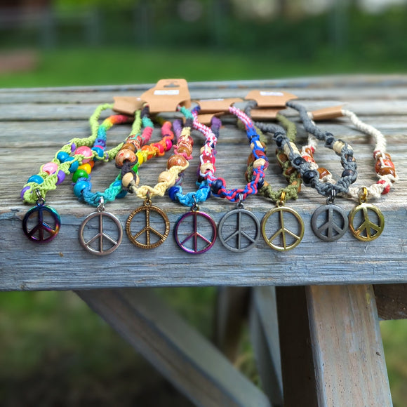 Peace Hemp Necklaces