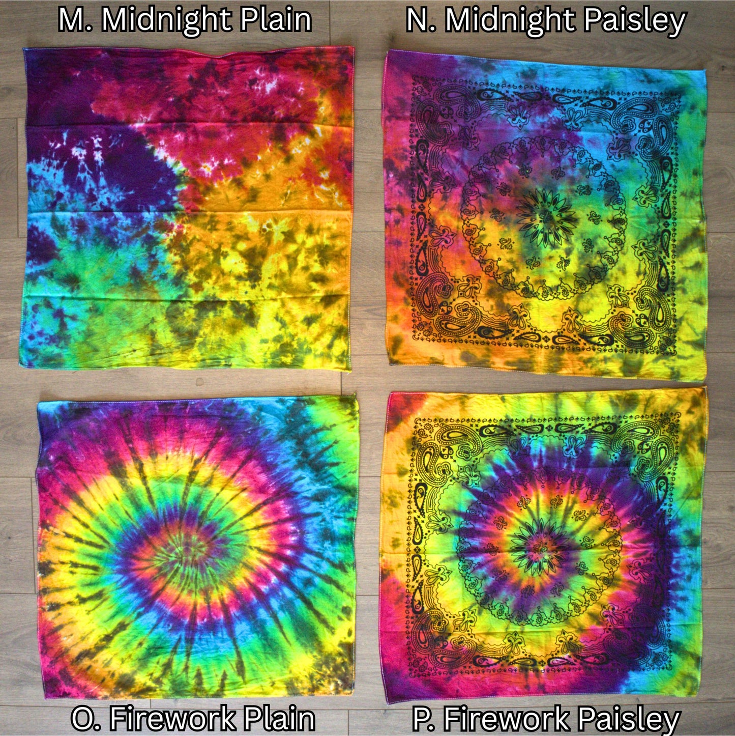 Tie Dye Bandanas