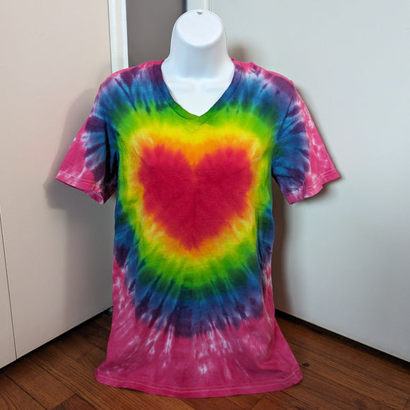Bright Rainbow Heart Adult (Multiple Shirt Style Options)
