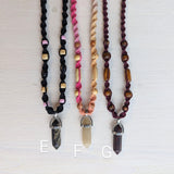 Gemstone Hemp Necklaces