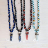 Gemstone Hemp Necklaces