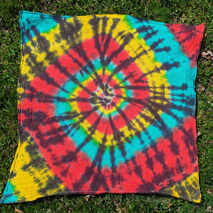 Rasta Spiral 28"x28" Tapestry
