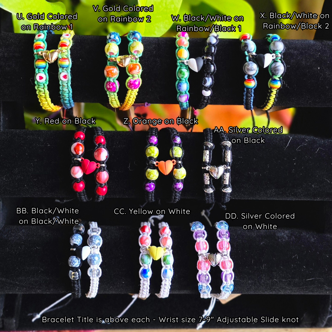 Bracelets for Two - Handmade 2-Pack Hemp Bracelets