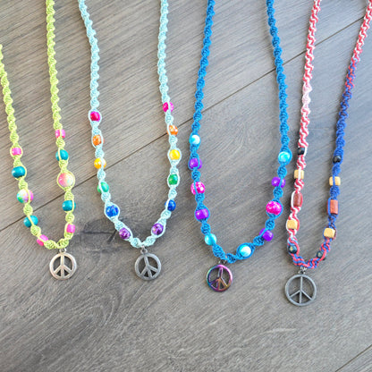 Peace Hemp Necklaces