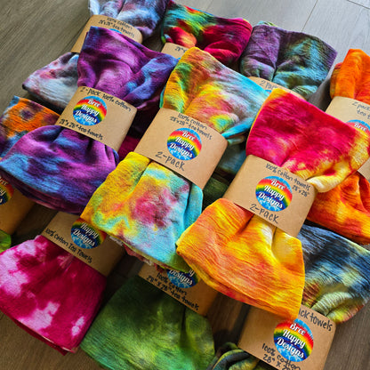 2-Pack Ice Dyed Tea Towels