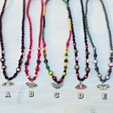 Moth and Insect Pendant Hemp Necklaces