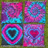 Assorted Tie Dye Tapestries 28"x28"