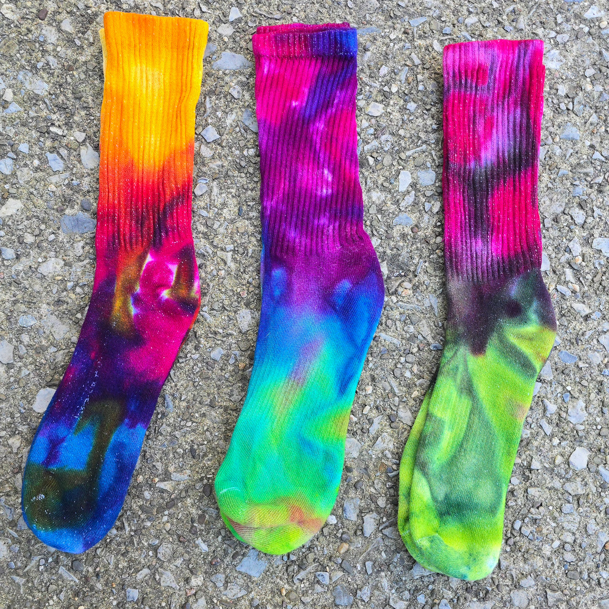 Tie Dye Ice Dyed Socks - Adult Unisex