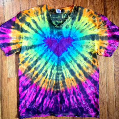 Black Rainbow Firework Heart