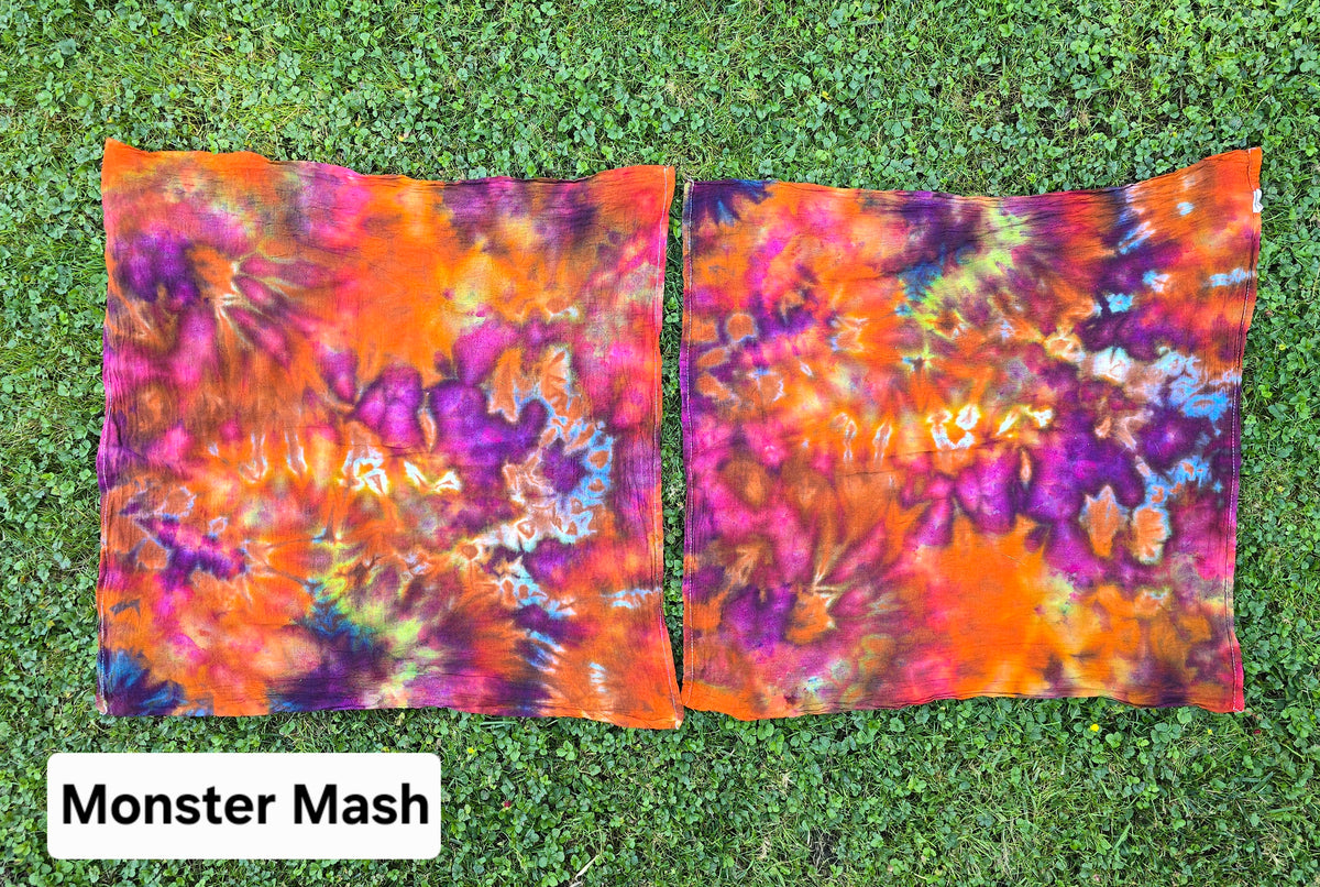2-Pack Ice Dyed Tea Towels: Fall & Halloween Edition