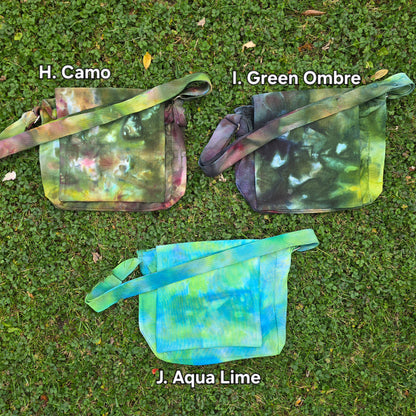 Messenger Bag Purses Ice Dyed - Multiple Color Choices