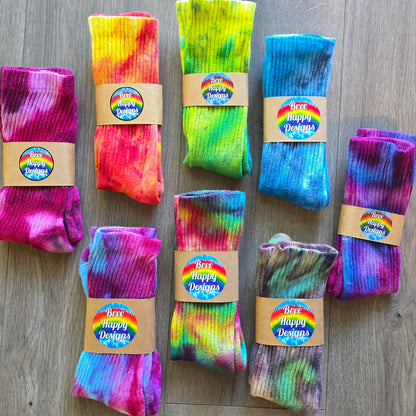 Tie Dye Ice Dyed Socks - Adult Unisex
